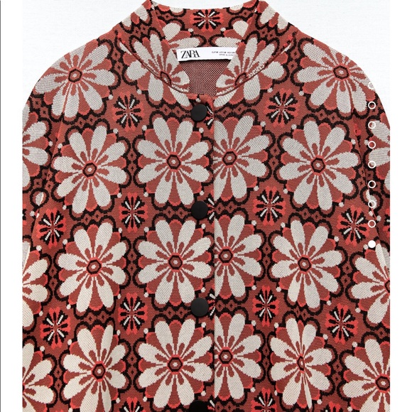 NWT Zara long jacquard knit coat special edition - Picture 16 of 17